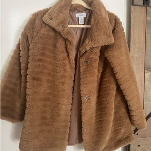 Tan Faux Fur Coat